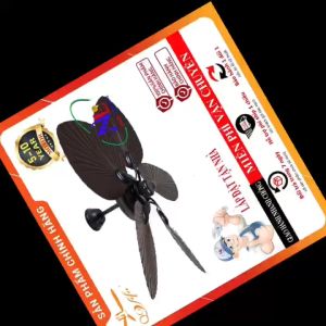 Quạt trần trang trí cổ điển - Quạt trần cánh nhựa Qvifa-49VF73/Đen lắp nhà triển lãm khu nghỉ dưỡng phòng làm việc