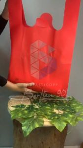 Tas belanja spundbond 40x25x13 isi 12 pcs goodie bag kresek tas kain belanja Super Kuat