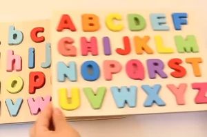 LINPURE พร้อมส่ง ชุดของเล่นไม้ ตัวอักษร ตัวเลข เสริมทักษะ ตัวอักษร A-Z และ ตัวเลข 0-20 ของเล่นหัดแยกรูปทรง บล็อคไม้เสริมทักษะ