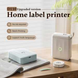 NIIMBOT D110 Thermal Label Printer Portable Bluetooth Inkless Printing Mini Label Maker Home Beauty Office Communication Switch Sticker Label Machine
