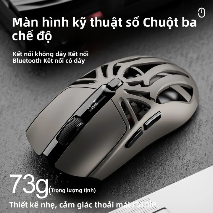 Chuột Không Dây Bluetooth SMAILWOLF RS8 1000Hz 10000dpi Kết Nối Ba Chế ...