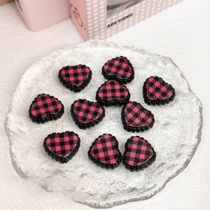 Acrylic Heart Shaped Beads DIY Bag Charm Keychain Mobile Phone Chain Versatile Fresh Japanese Style Craft Supplies