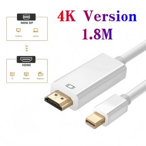 Mini DisplayPort to HDMI Cable for MacBook Surface Pro ThinkPad X Series Connect Laptop to TV Monitor Projector HD Video Convert