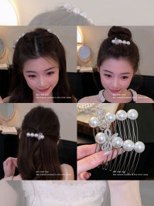 NING ZHOU | Pearl Bow High Top Crown Half-Updo Hair Clip