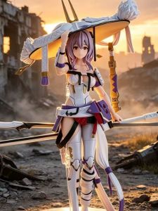 Bandai | Articulated Nikke: Scarlet Anime Game Peripheral Models Trendy Toys Anime Figurines Table Decorations And Birthday Gifts