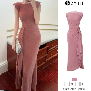 ZYHT EraVogue Womens Dresses Pink Dresses A-Shape Dresses Knitted Dresses Work Dresses Hiso Dresses Vintage Dresses Work Dresses Party Dresses Evening Dresses 80156
