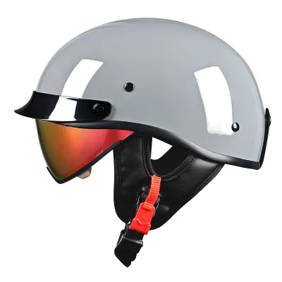 Retro Half Helmet For Motorcycle And E-bike Summer Use 3C Certified