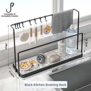 Multifunctional Drying and Storage Kitchen Rack