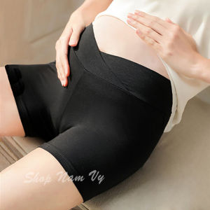 Quần mặc váy bầu cạp chéo cotton lạnh mịn mát (nhiều size)