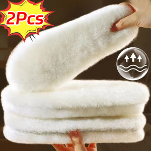 🔥ความร้อน🔥แผ่นรองในรองเท้าให้ความอบอุ่นสำหรับเด็กแผ่นรองรองเท้าบู๊ตหิมะให้ความอบอุ่นสำหรับขนสัตว์นุ่มฟูธรรมชาติแบบผ้าแคชเมียร์หนาให้ความอบอุ่นในฤดูหนาว