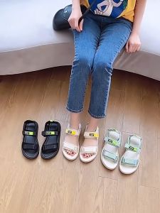 รองเท้าแตะชายหาด Velcro รองเท้าแตะชายหาด ลำลองของผู้หญิงน้ำหนักเบานุ่มสบาย