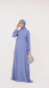 NIBRAS Gamis Dewasa Baju Dress Syari Fashion Muslimah Wanita -LITE 014
