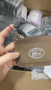 cocosale keychain coin purse pouch card holder mini Litchi grain texture leather material good quality for women for men#2235