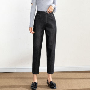 Tiiwgjiy | กางเกงยีนส์ทรงเดนิมเอวสูงทรงเดนิมทรงตรงสำหรับผู้หญิง กางเกงขายาวทรงขากระบอกฤดูใบไม้ผลิและฤดูใบไม้ร่วง กางเกงขายาวทรงเดนิมทรงฮาราจูกุสำหรับผู้หญิง