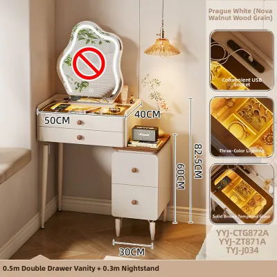 ZUNTONGGE | Narrow Modern Small Space Dressing Table 50cm