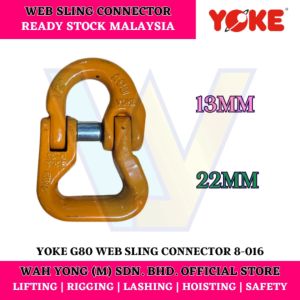 YOKE 8-016 G80 WEB SLING CONNECTOR (13MM / 22MM)