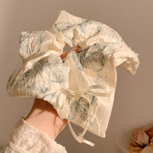 New Chinese Style Large Square Scarf Butterfly Knot Womens High-End Sensation Hair Ties Headbands Hair Accessories 2024 New Model