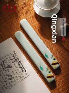 RONGBAOZHAI | Clear Tone Solid Ceramics Paperweight