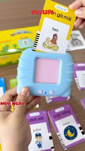 Máy học từ vựng song ngữ anh việt thông minh 224 510 từ vựng cho bé máy đọc thẻ việt anh kèm bảng vẽ 112 255 thẻ TOYLIFE