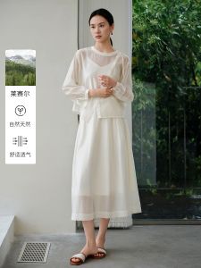 IHIMI Sea Mysterious National Style Shirt Cool Strap Half Skirt Three Piece Set Women Summer New Design Sensation Fashion Set