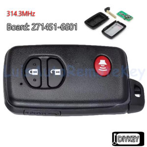 3 Buttons Smart Remote Key Fob 314.3MHz for Toyota RAV4 2010-2012 Land Cruiser 2008-2014 89904-0R060 HYQ14AEM Board: 271451-6601