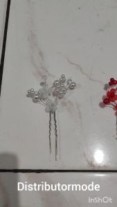 Hairpin CLOVER Hairdo Hiasan Rambut Aksesoris Rambut Pesta Pengantin Bride Wedding Bridesmaid Sister Pesta Arisan Sanggul Tusuk Konde Hairpiece Bando