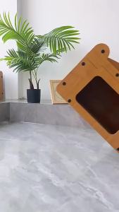 Extra Large Cat Scratcher with House Cat bed Cat Sleeping 2IN1 Cat Villa 56CM