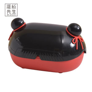 Thickened Flip Cover Soap Box Drainage Soap Dish Creative Cartoon Style Bathroom Storage Organizer by Mr Grocery