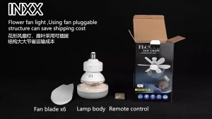 【5 years Warranty】Ceiling Fan With Light With Remote control 48W E27 Invisible LED Ceiling Fan With Led Light Modern design Bedroom Tricolor with Lights For Sala Silent Ceiling Fan Lights for living room dining Home Lighting