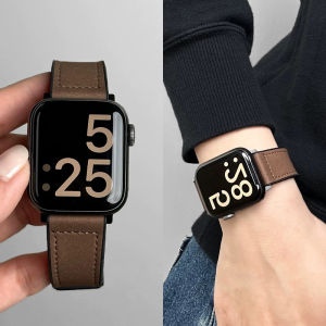 สายหนังสำหรับ Redmi Watch 5 4 3 2 Lite กำไลข้อมือหนังปราดเปรียวกันน้ำสำหรับสาย Xiaomi 9/8 Pro สายรัดข้อมือทดแทนหนังวัว
