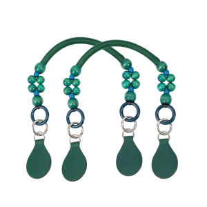 Túi Tote Nữ Phong Cách Anh Mới Có Tay Cầm Bằng Hạt Gỗ Dây Đeo Vai Đơn Túi Đeo Chéo Túi Xách Bằng Da PU Mềm