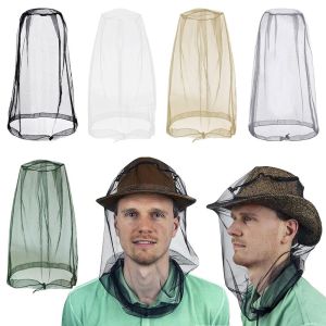 Breathable Mesh Mosquito Head Nets Lightweight Hat Net Cover Outdoor Camping Fishing Anti-mosquito Cover Insect-Proof Hat