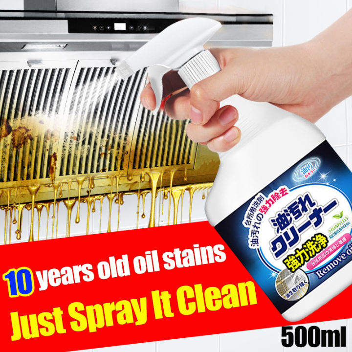 【10 years old oil stains Just Spray It Clean】kitchen cleaner spray  Multi Purpose Foam Oil Stain Remover Kitchen Range  hood  oven Stove oil remover cleaner kitchen degreaser super foam cleaner spray Heavy oil cleaning agent 重油污清洁剂