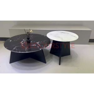 Vedourstyle 2in1 Tech Sintered Stone Coffee Table Living Room Marble Table Meja Kopi Mewah 咖啡桌 茶几