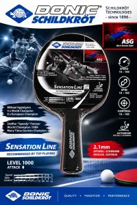 BAT TENIS MEJA SCHILDKROT SENSATION 1000