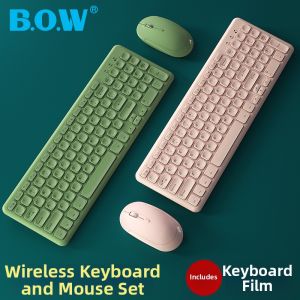 B.O.W | Wireless Silent Keyboard and Mouse Set for Office