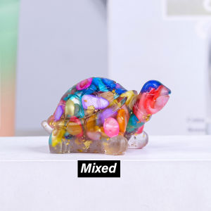 1PC Natural Crystal Stone Turtle Statue Reiki Stone Tortoise Figurine Amulet Fengshui Sculpture for Home Office Decoration