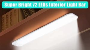 72LED 12V-80V Car Interior Light High Bright Cabin Dome Roof Ceiling Lamp Car Interior Reading Light For Trucks Campers Boats RV