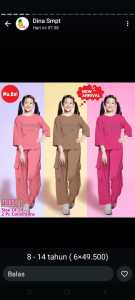 little pineapple mu.ba 1037 one set anak usia anak 8 - 11 tahun