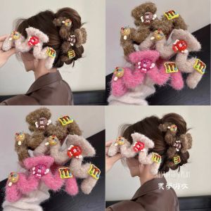 Original Large Size Shark Hair Clip Cute Female Velvet Hair Grips Fashionable Hair Accessories Sweet Style Universal Use