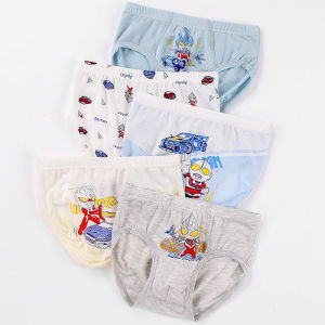 Boys Triangle Underwear Modal Breathable Thin Shorts Summer Cartoon Dinosaur Childrens Innerwear Comfortable Sweat Absorbent