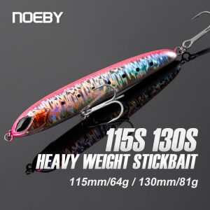 Noeby Sinking Heavy Stickbait Lure 115mm 64g 130mm 81g Pencil Jigs Artist Sea Fishing Lure Hard Baits Saltwater Fishing Lures