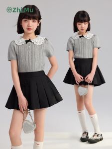 iplant | College Style Lace Slim Fit Short Sleeve Girls T-Shirt