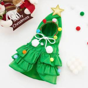 New Cute Christmas Dog Cape Adorable Pet Attire Role-Play Party Wear Pet Cloak Dog Dress Holiday Pet Costume Christmas Supplies