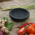 1 Set Cobek Dan Ulekan Batu Gunung 100% Asli Batu Varian Ukuran. 