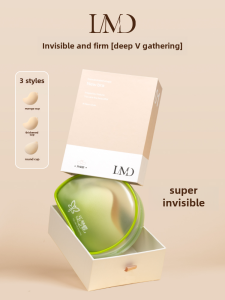 Le Meng Butterfly Round Shape Bralette for Women A-Cup to Large Size Bust Gathering Thick Invisible Nipple Pads Underwear