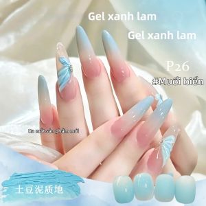 Gel Tạo Bọt Blue Glacier 4ml Màu Sắc Mát Lạnh Dành Cho Nail Art Tạo Hiệu Ứng Gradient Mơ Màng Lọ Đơn Hoặc Bộ 4 Màu