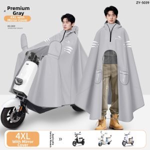 ZHENGYU | Waterproof Large Long Motorcycle Raincoat