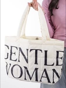 READY STOCK!! GENTLEWOMAN PUFFER TOTE BAG 1:1 / TAS GENTLEWOMAN VIRAL BANGKOK / TOTE BAG PUFFY TAS FASHION WANITA / SHOULDER BAG