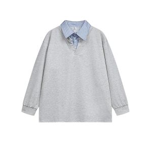 WUKONGYOUHUO | Áo Hoodie Phong Cách Retro Đa Lớp Nam Mùa Thu Đôi Dễ Thương Rộng Rãi